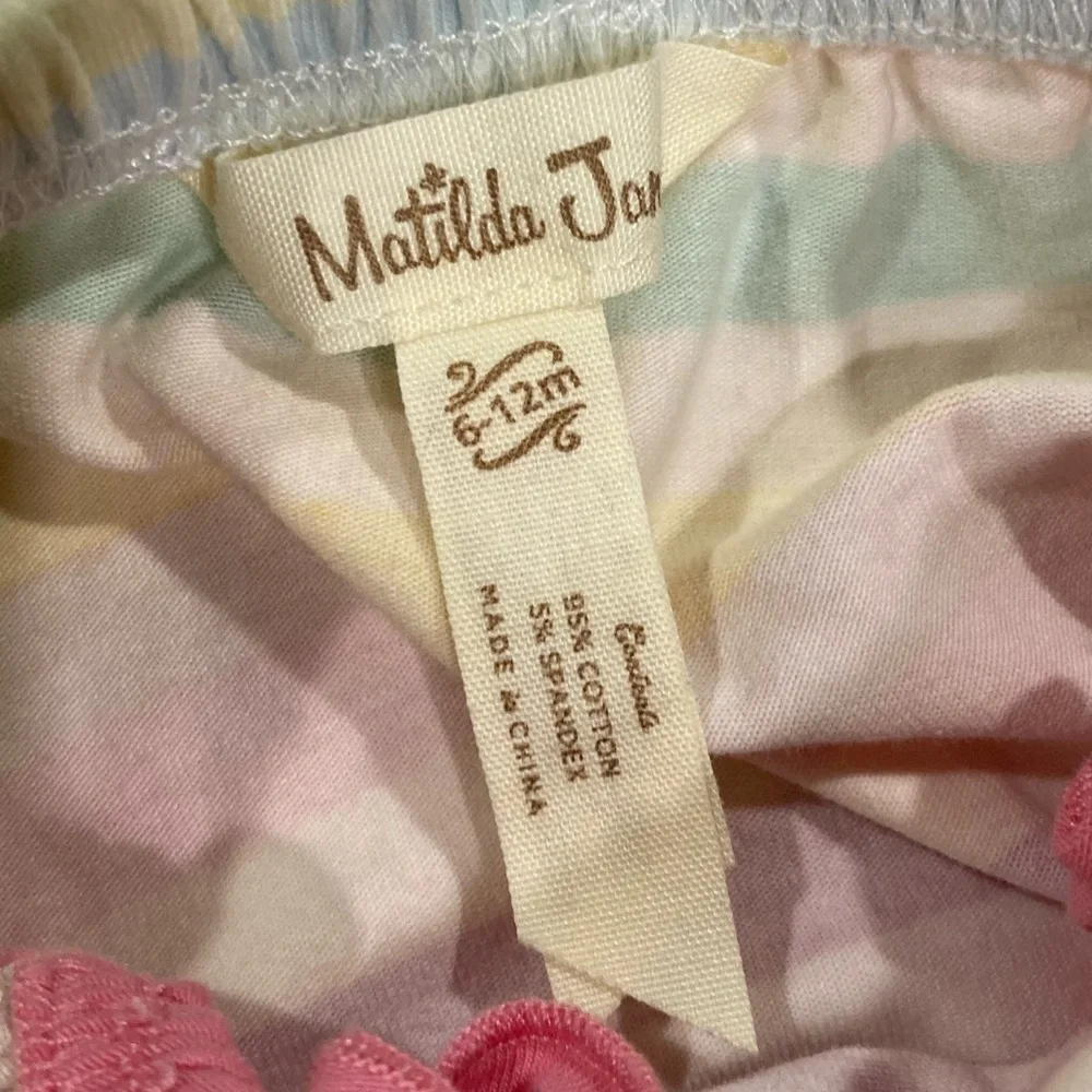 Matilda Jane Pink Blue It's A Tie Dress Girls Brilliant Daydream Multi Print